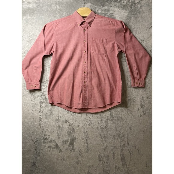 L.L. Bean Other - LL Bean Shirt Mens L-Reg‎ Red Traditional Fit Button Down Long Sleeve
